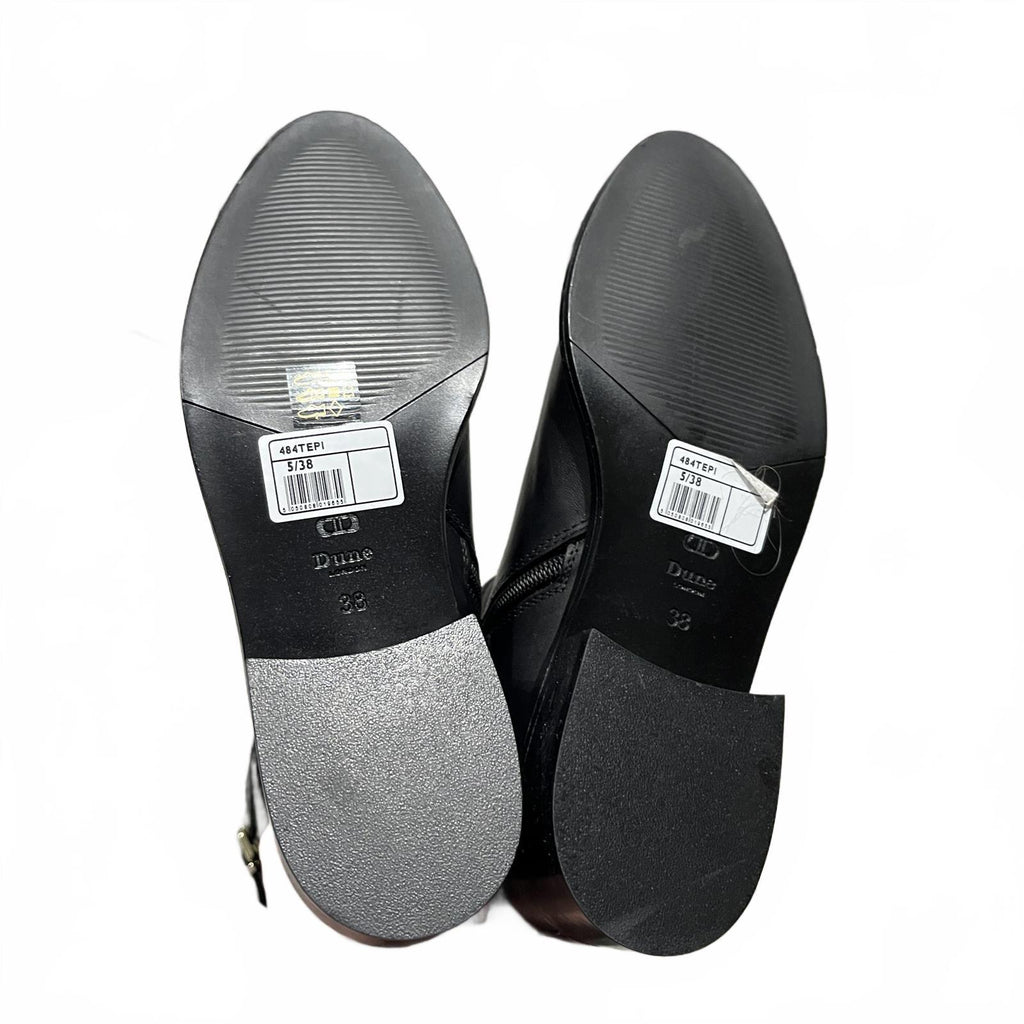 Dune London Tepi Boots Ladies Black Leather Size UK 5 EU 38 *SK1