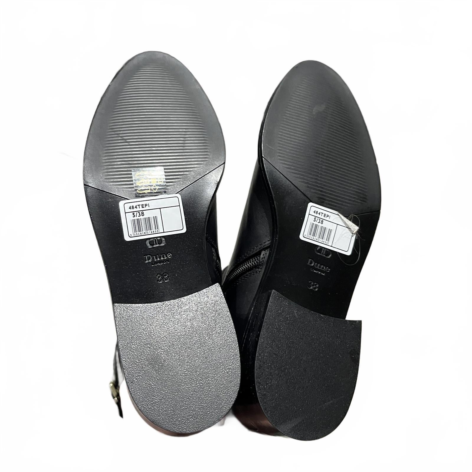 Dune London Tepi Boots Ladies Black Leather Size UK 5 EU 38 *SK1