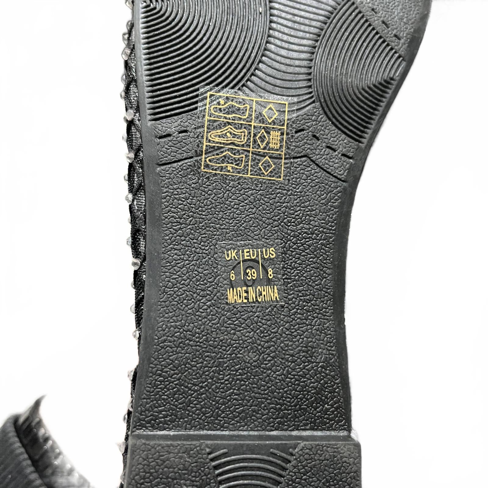 No Doubt Women's Bow Ballet Pumps Black Size UK 6 EU 39 *FF1