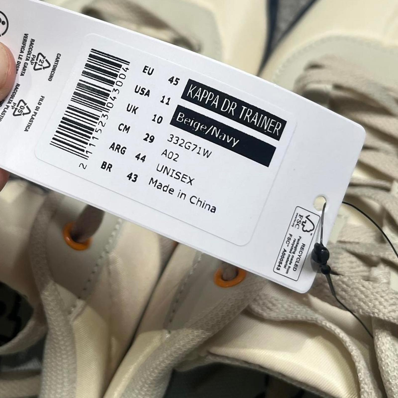 Kappa DR Trainers Mens Beige Navy Size UK 710 EU 45 *SB17