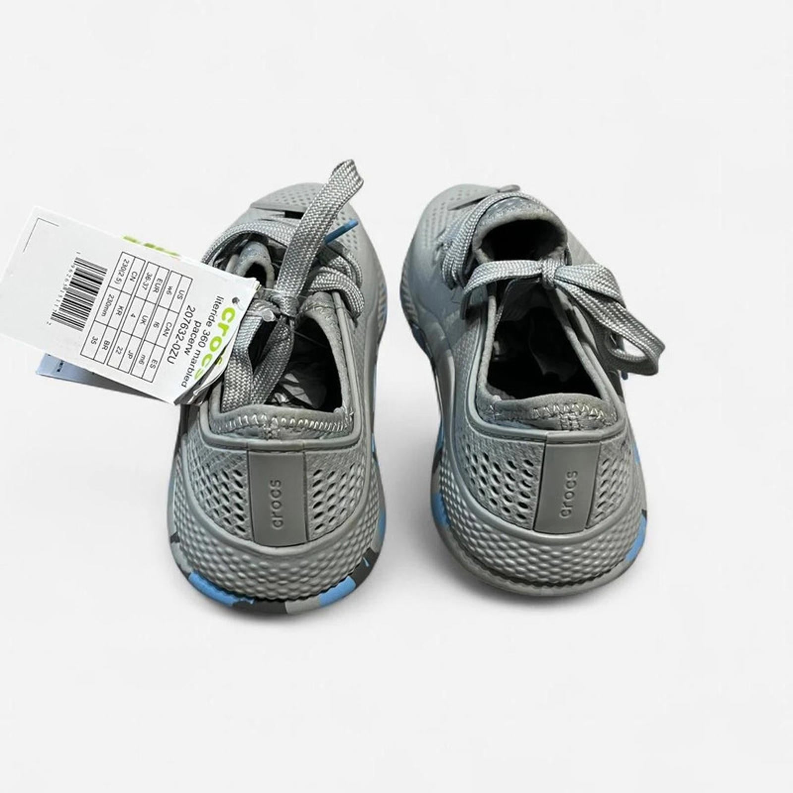 Crocs LiteRide 360 Pacer Womens Trainers Grey Size UK 4 EU 37 REF:SB5
