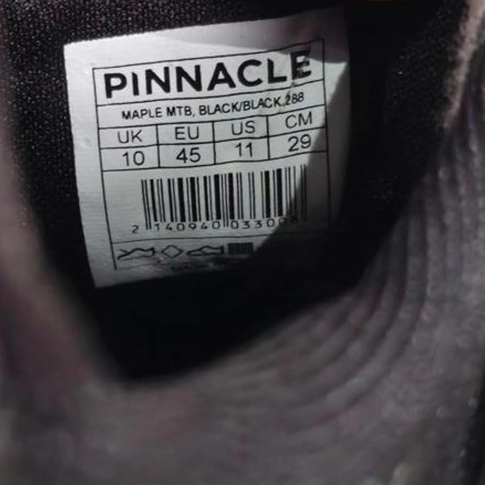 Pinnacle Maple Mountain Bike Shoes Mens Black Size UK 10 EU 45 *SB20