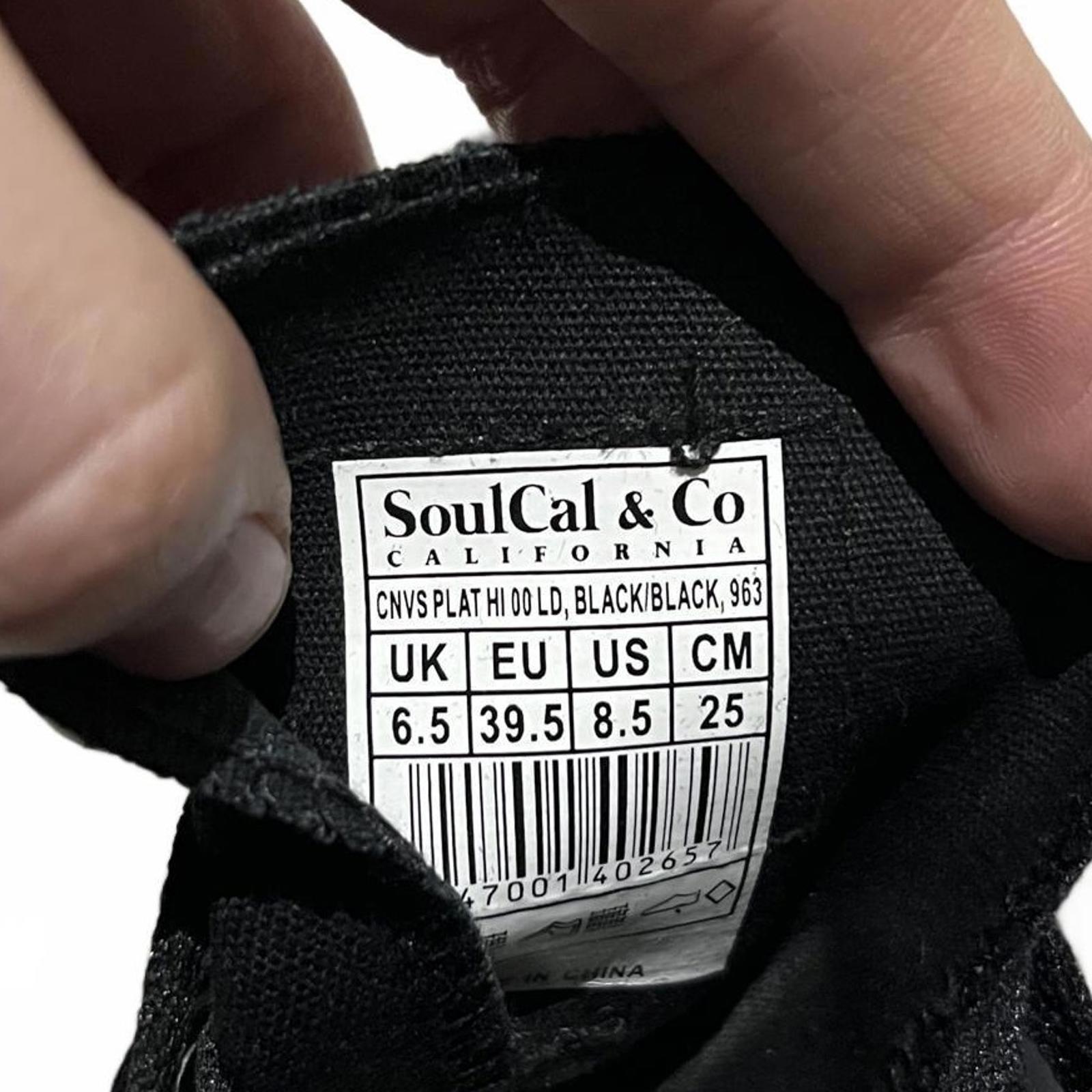 SoulCal Canvas High Top Platform Trainers Womens Size UK 6.5 EU 39.5 *SB9