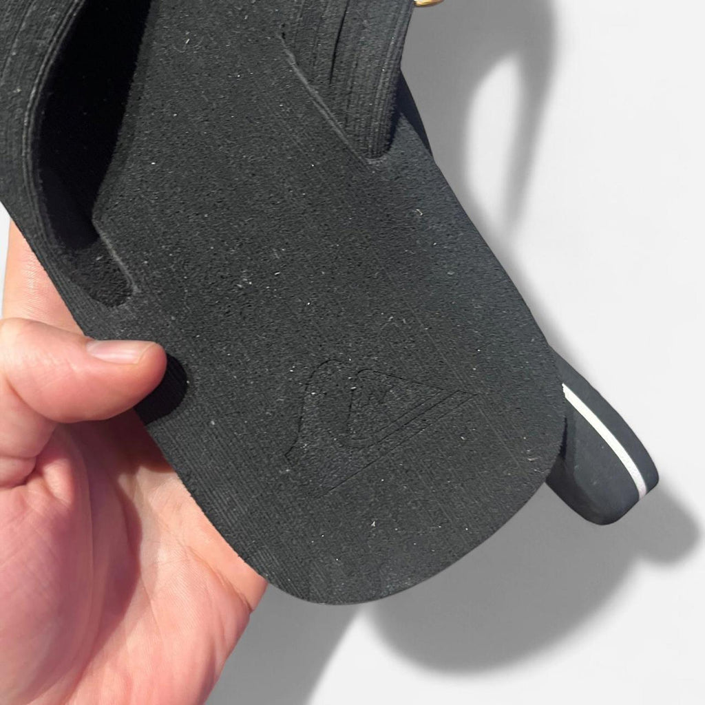 Quiksilver Molokai Layback Flip Flops Mens Black Size UK 10 EU 44 *REF:FF1