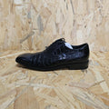 Giorgio Leather Croc Men Oxford Dress Brogue Shoes Black Size UK 6 EU 39 *SB7