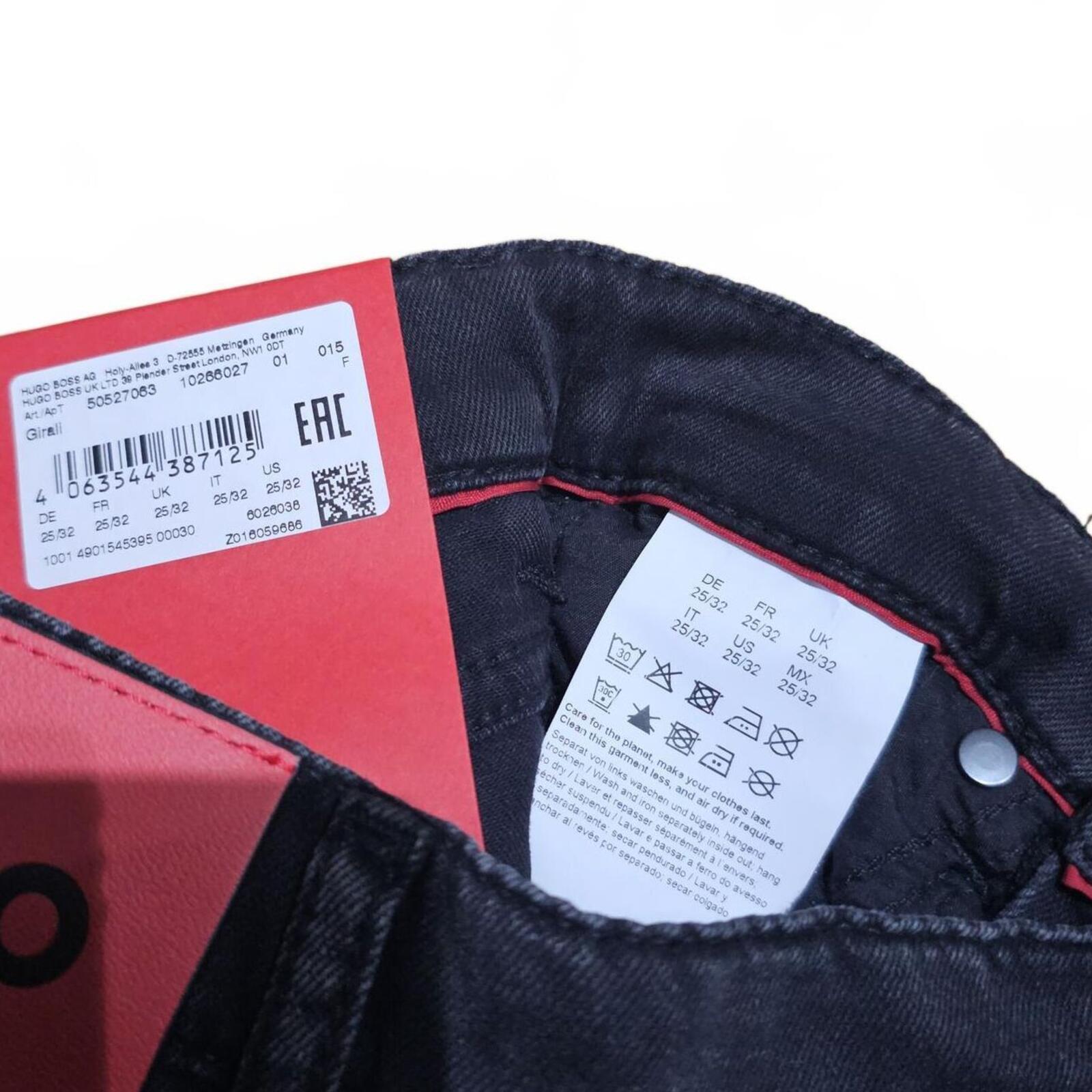 Hugo Girali Slim Fit Jeans Charcoal Grey W25 L32 BNWT *3.19