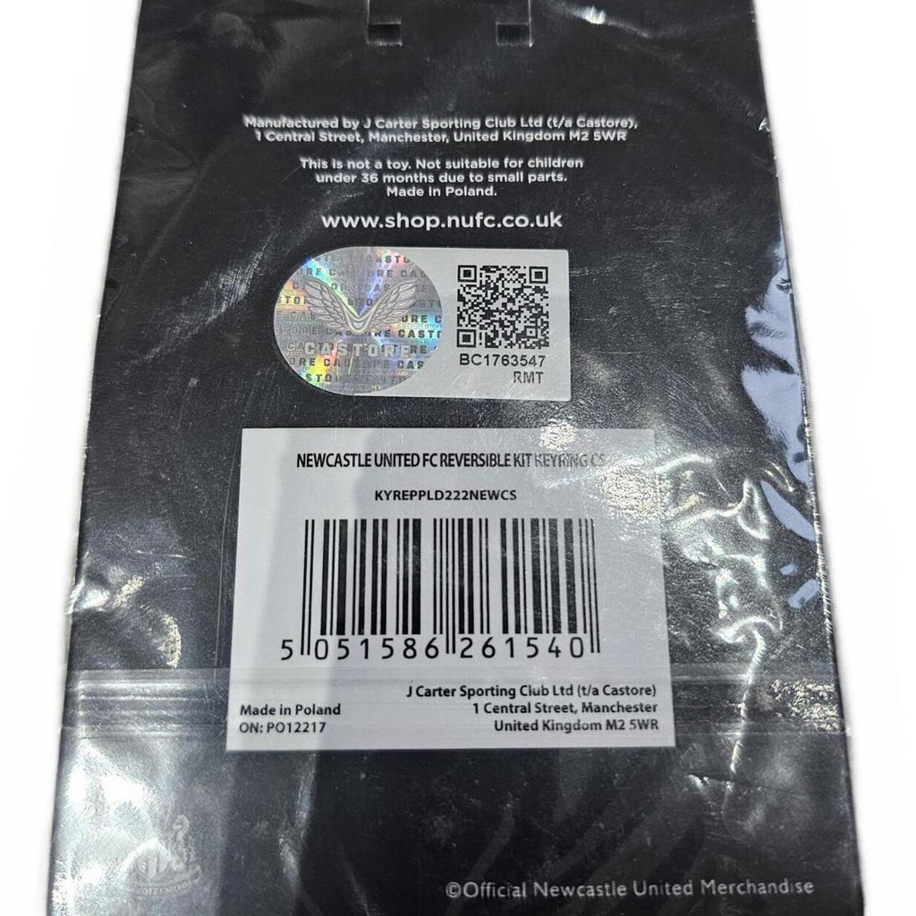 Newcastle United FC Reversible Kit Keyring – NUFC Home & Green Away Shirt