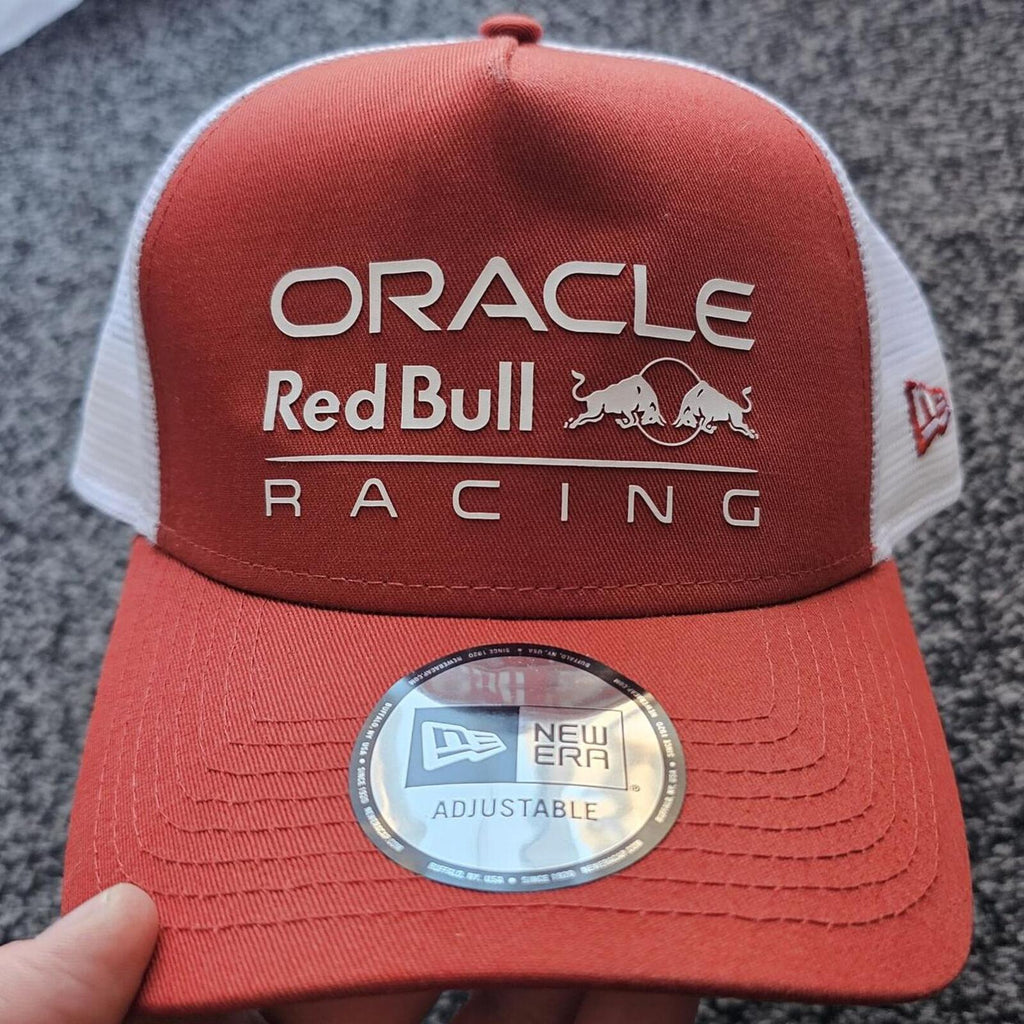 New Era Red Bull Racing F1 Trucker Cap Red White Adjustable BNWT