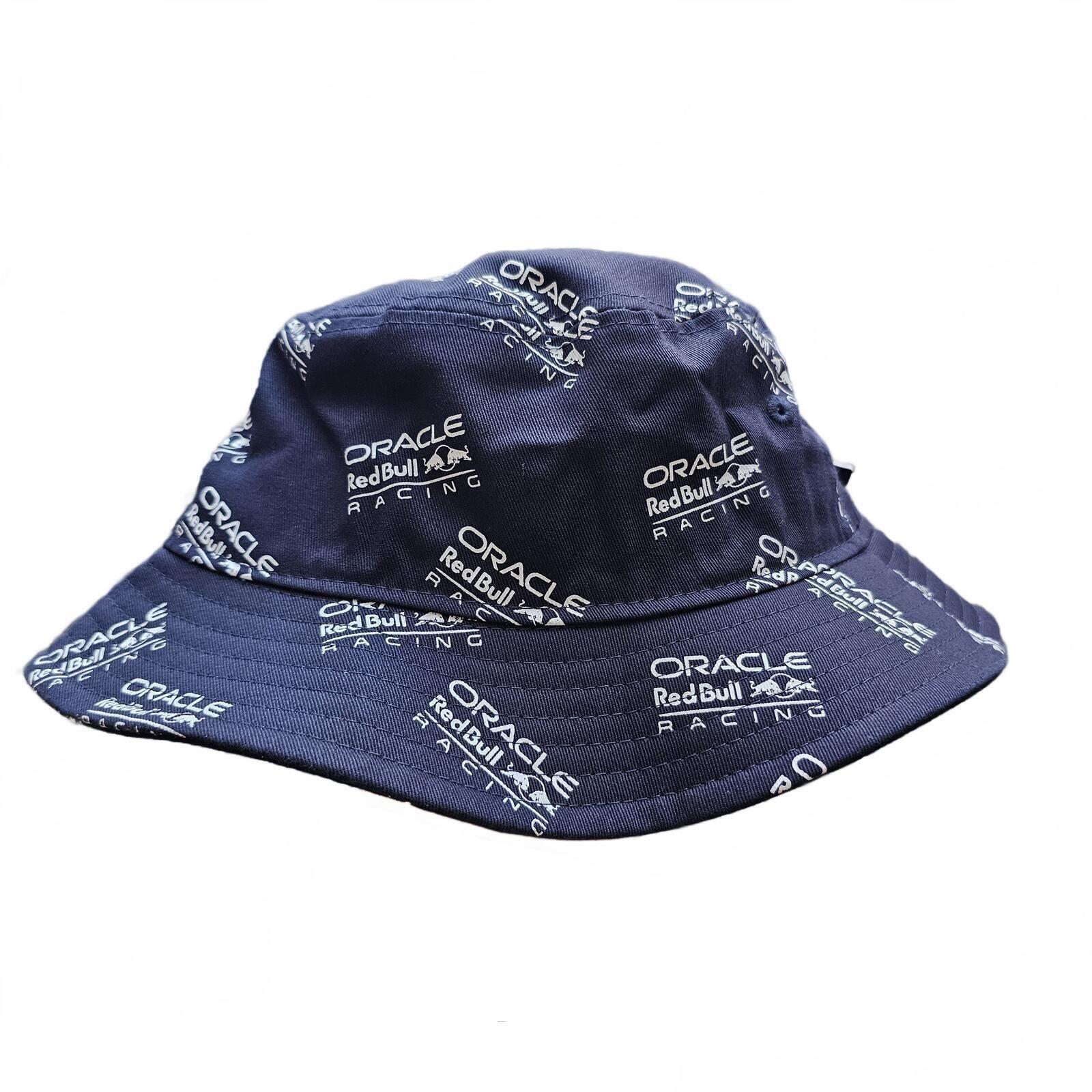 New Era Red Bull Racing F1 Seasonal All Over Print Bucket Hat – Small – Nwt